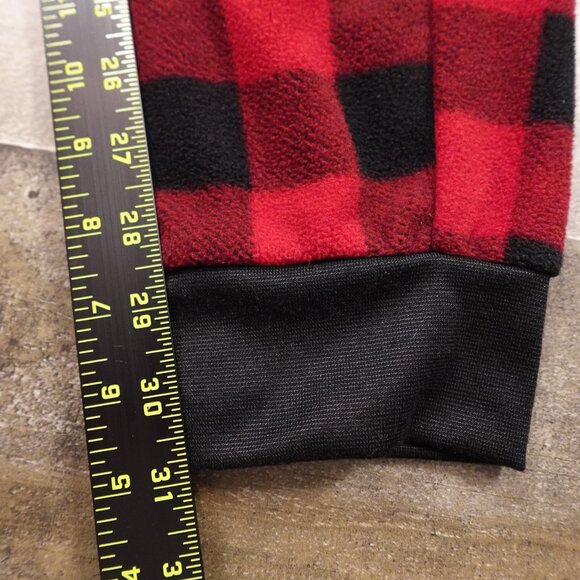 Sleepyheads buffalo check plaid pajama onesie women's large red black - Picture 4 of 12